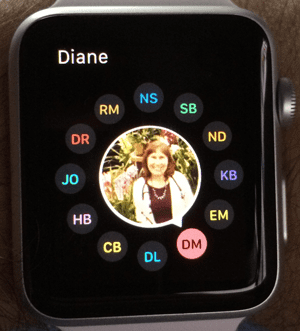 Apple iWatch Friends Favorite Screen